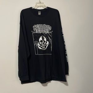 3XL BRAND NEW SCORCHED EARTH BAND MERCH LONG SLEEVE TEE BLACK AND WHITE